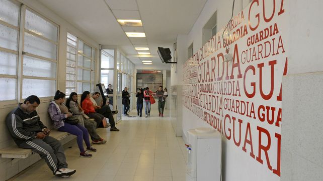 La guardia del Hospital Roque Sáenz Peña.