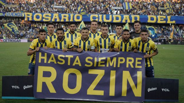 Los jugadores de Central le rindieron homenaje a Gerardo Rozín