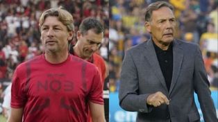 Gabriel Heinze, DT de Newells, y Miguel Russo, técnico de Central, tienen los días programados antes del clásico que jugarán el primer domingo de opctubre por la 7ª fecha.