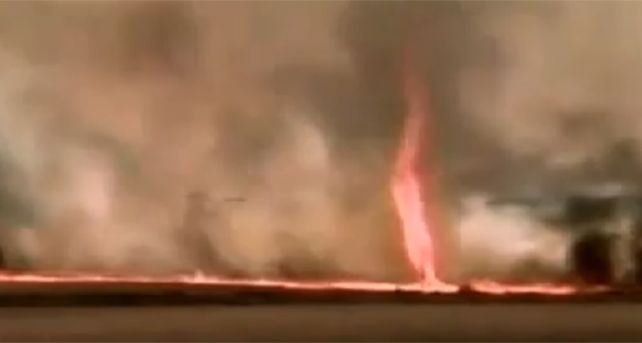 Un tornado de fuego gener&oacute; p&aacute;nico en cercan&iacute;as de San Pablo