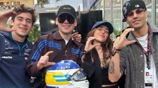 Durante el fin de semana Bizarrap, Nicki Nicole y Duki estuvieron en México y viralizaron el gesto con la C de Colapinto.
