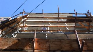 Actividad industrial. Uno de los rubros más afectados fue el vinculado a la construcción.