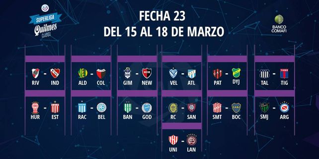 El programa completo de la Superliga 2018/19
