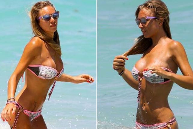 Laura Cremaschi, una diosa en las playas de Miami