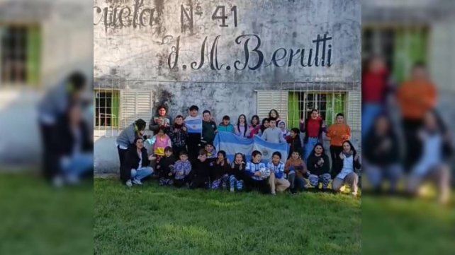 Alumnos de la Escuela N° 41 José María Berutti