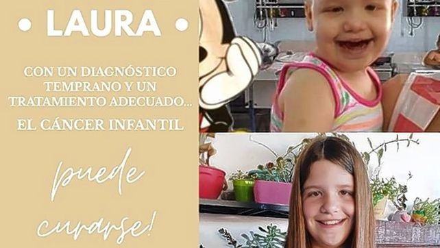 Cáncer infantil: Laura tiene 10 años y recibió el alta médica definitiva&nbsp; 