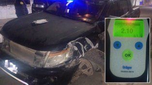 Victoria: un conductor chocó y le detectaron más de 2 gramos de alcohol en sangre