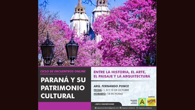 Paraná y su patrimonio cultural en encuentros virtuales