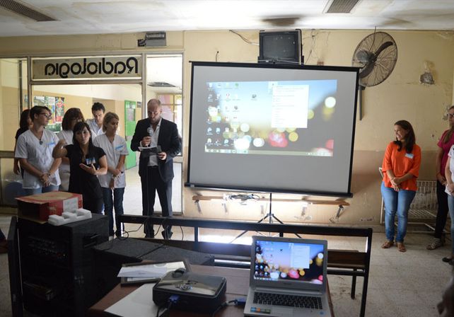 Durante la inauguración./ Gobierno de la provincia.