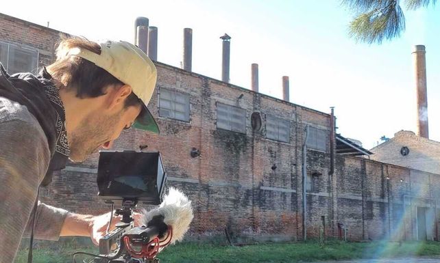 Parte del rodaje en los alrededores de la planta de Avellaneda