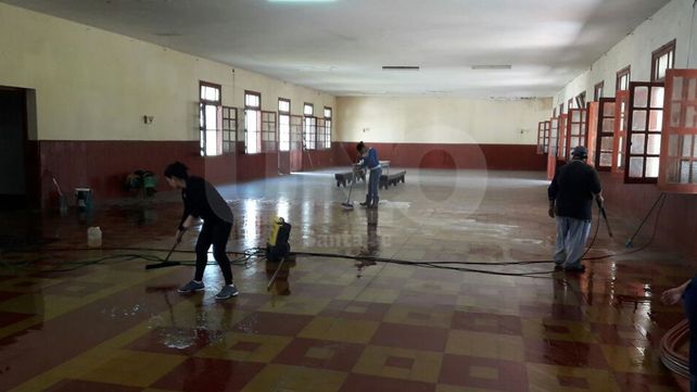Reacondicionan el ex Gada para recibir este jueves a los Gendarmes en Santa Fe Reacondicionan el ex Gada para recibir este jueves a los Gendarmes en Santa Fe