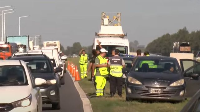 El múltiple choque se produjo en el ingreso a Rosario por autopista a Córdoba. 