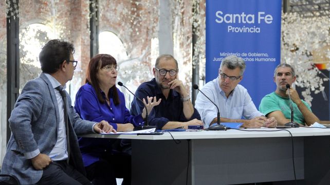 Los ministros Celia Arena y Marcos Corach