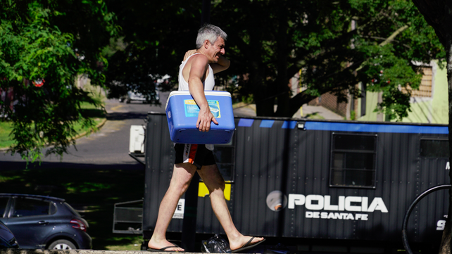 El calor en Rosario seguirá unos días más.