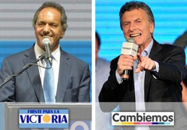 Scioli y Macri. Foto: Télam