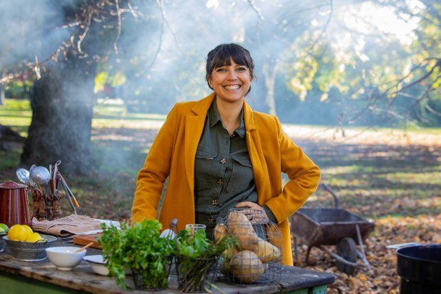 Un aplauso para la asadora. Felicitas Pizarro será la que mande en la parrilla.
