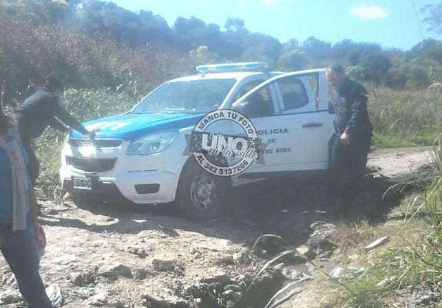 Las calles internas de Bajada Grande están abandonadas