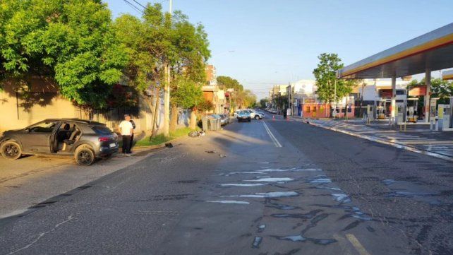 Dos heridos tras chocar una moto y un auto en Paraná