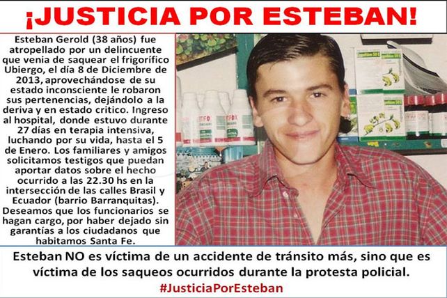 Los familiares y amigos de Esteban piden testigos y reclaman justicia