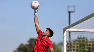 Lucas Hoyos todavía no recibió ningún gol en el Coloso. En los cinco partidos de local la lepra mantuvo la valla invicta.
