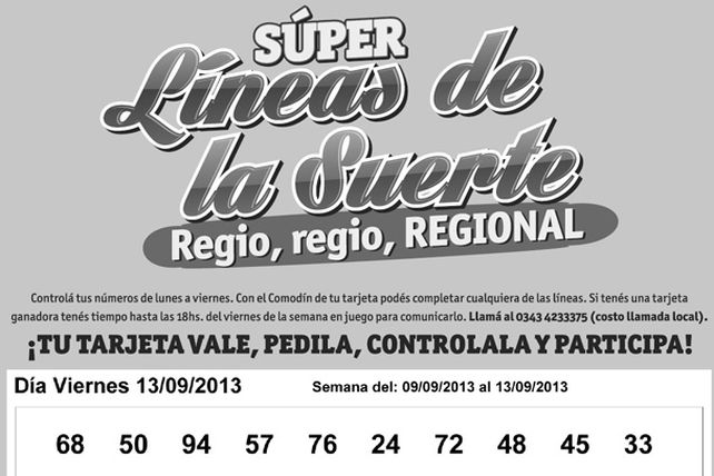 Seguí jugando con las Súper Líneas de las Suerte