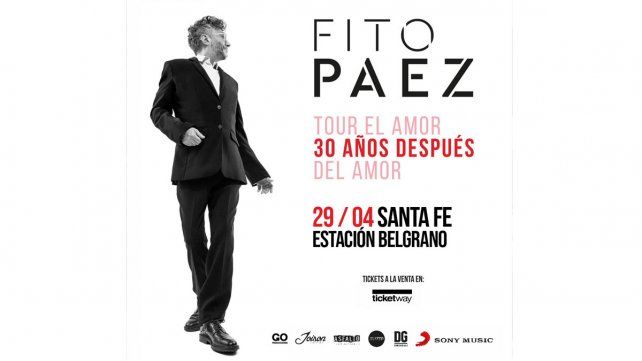 Fito Páez llega a Santa Fe para celebrar los 30 años de El amor después del amor