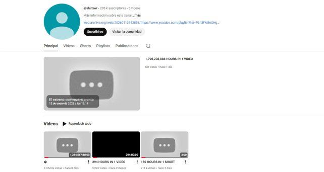 Se viralizó un video de YouTube que dura 140 años y no tiene ni imagen ni sonido