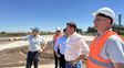 Supervisaron las obras viales que la provincia realiza en la ruta provincial 13 en el departamento San Martín