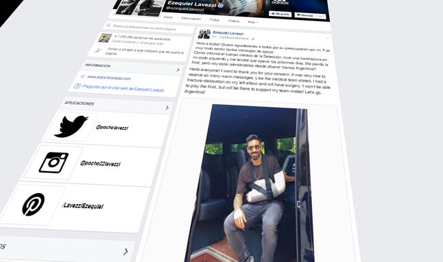 Pocho Lavezzi agradeció los mensajes de apoyo de los hinchas.