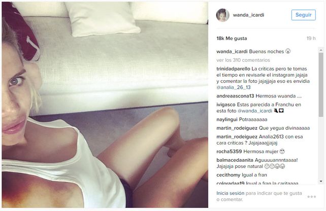 Wanda Nara. Foto: Instagram