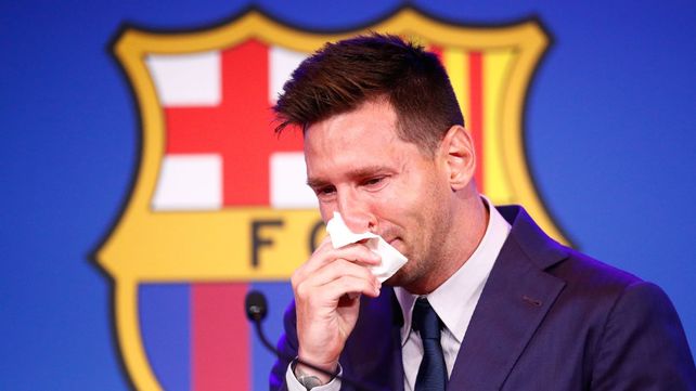 Lionel Messi se despidió de Barcelona a mediados de 2021 con una emotiva conferencia de prensa.