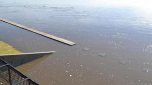 Continúan las lluvias en el centro provincial y sigue la crecida de los ríos Paraná y Salado