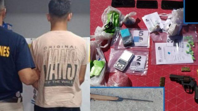 Paraná: detuvieron a un joven, secuestraron drogas y armas