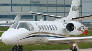 Un Cessna 560 Citation V como el que cayó en Virginia.