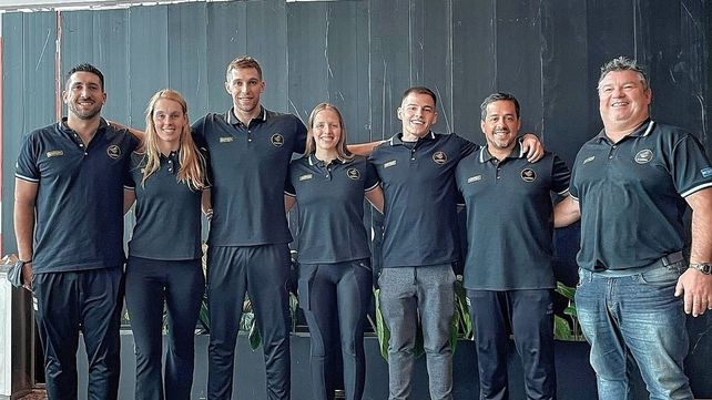 &nbsp;El equipo argentino de aguas abiertas que competirán en el Mundial de Budapest en Hungría.