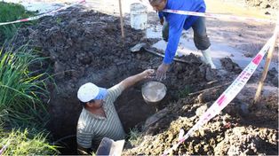 El Municipio realiza un nuevo desagüe en barrio Ledesco