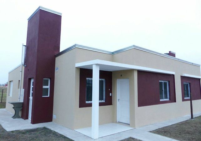 El modelo de casa que está entregando el IAPV en la provincia.&nbsp;