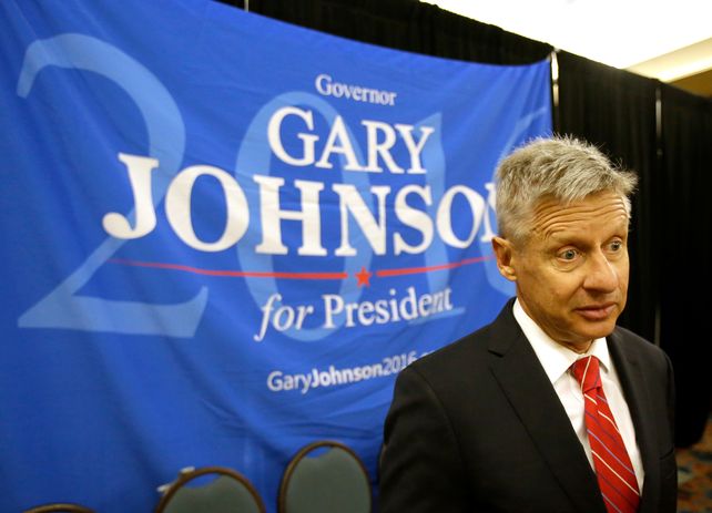 libertario. Gary Johnson será proclamado candidato del partido.