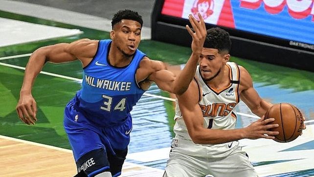 Phoenix será anfitrión de Milwukee Bucks en la quinta final de la NBA. 