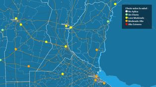Calor: Elevaron a naranja el nivel de alerta para una parte de Entre Ríos