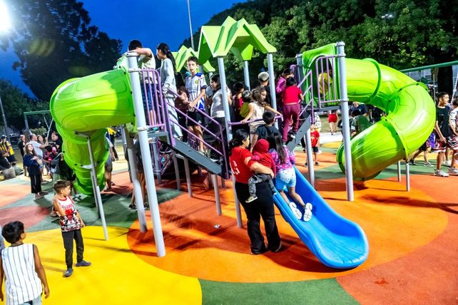 En el Distrito Sur se inauguró en enero la remodelación integral de la Plaza Eva Perón