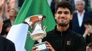 Alcaraz se impuso ante Sinner y se coronó campeón del Master 1000 de Roma