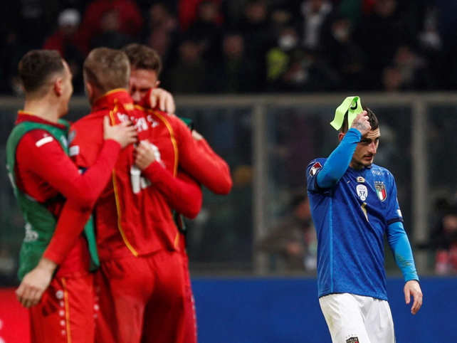 Batacazo: Italia no jugará el Mundial de Qatar tras ser eliminada por Macedonia del Norte en el repechaje