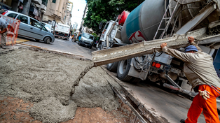 La obra en calle Santa Fe comenzó el 2 de enero