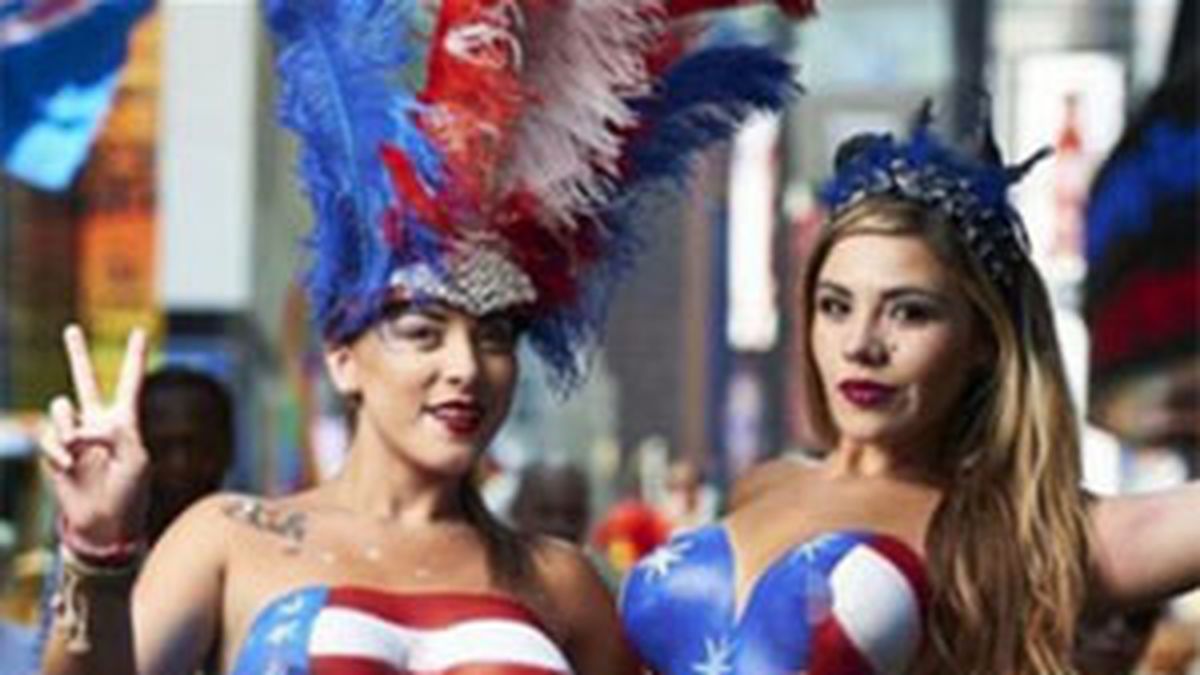 Cada vez son más las mujeres Desnudas de Time Square