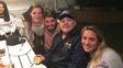 Diego Maradona con sus hijos Jana y Diego Jr. y su mujer Rocío Oliva que promovió el encuentro.