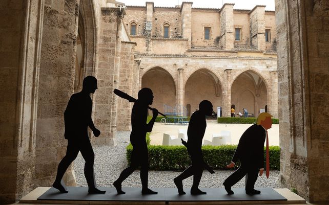 La exposición Edel Rodríguez. Una de las piezas que se exhibe