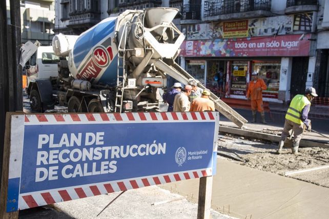 Cortes de tránsito en el microcentro rosarino por obras de repavimentación de las calles.&nbsp;