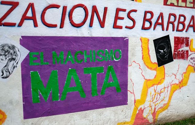 Una de las tantas frases en las paredes de Rosario durante las marchas contra la violencia de género y los femicidios.