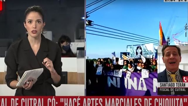 Violenta reacción de un fiscal contra una periodista de C5N en vivo